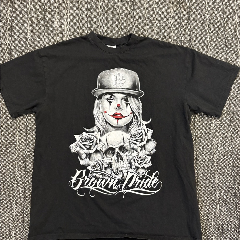 Brown Pride Black Graphic Short Sleeve Tee
